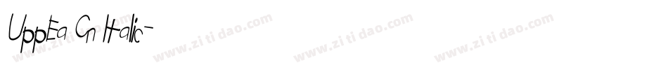 UppEa Cn Italic字体转换